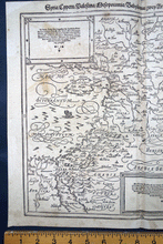 Load image into Gallery viewer, Syria, Cyprus, Palestine etc map Cosmographia Universalis Munster