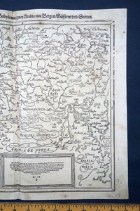 Syria, Cyprus, Palestine etc map Cosmographia Universalis Munster