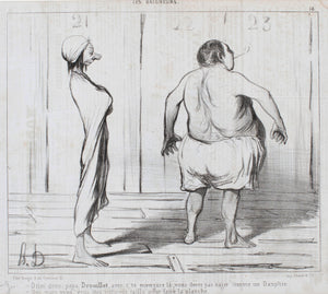 Daumier swimmers ( Les Baigneurs)  lithograph
