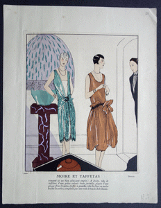 Moire et Taffetas Doucet fashion plate La Mode Pratique 1927