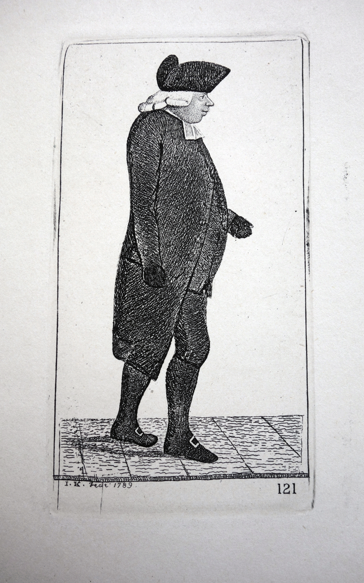 Dr Andrew Hunter, Professor of Divinity in the University, and Minister of the Tron Church, Edinburgh  John kay etching 18c