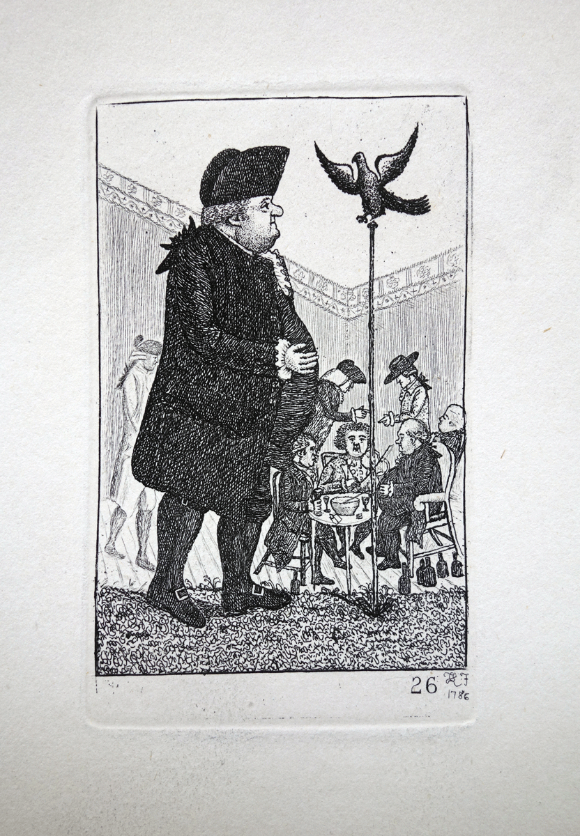Dr. John Brown, Author of “The Brunonian System of Medicine” John Kay etching