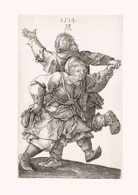 Durer dancing couple engraving