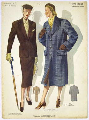 Edition Adam La Revue D' Homme 50s fifties fashion plate 3