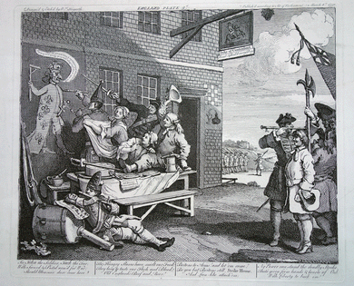 The Invasion, Plate 2: England Hogarth