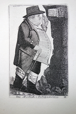 Francis Grose Esq of London and Perth British Antiquarian John Kay etching 18c