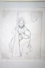 Load image into Gallery viewer, G R Lewis Louvain Brussels Antwerp 5 drawings of figures 1835
