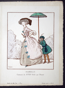 Gazette du Bon Ton fashion plate  Isabelle Doucet 1913