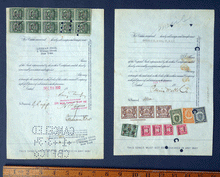 Load image into Gallery viewer, Glen Alden Coal and North Butte Mining share certificates (2)