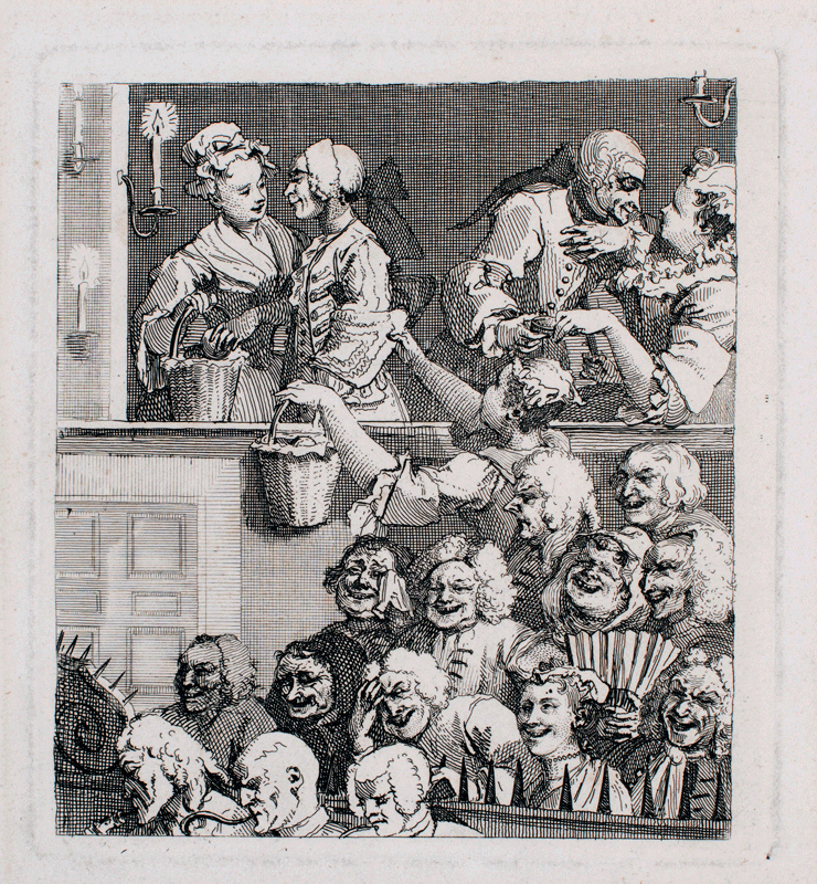 The Laughing Audience Hogarth engraving