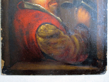 Load image into Gallery viewer, Tavern  Drinker primitive oil painting van Ostade subject