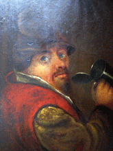 Load image into Gallery viewer, Tavern  Drinker primitive oil painting van Ostade subject