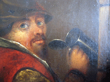 Load image into Gallery viewer, Tavern  Drinker primitive oil painting van Ostade subject