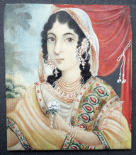 Load image into Gallery viewer, Indian Princess miniature painting