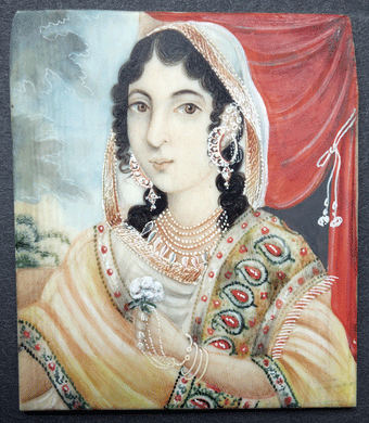 Indian Princess miniature painting