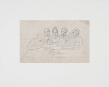 Load image into Gallery viewer, French Music Party Ingres School drawing