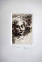 Load image into Gallery viewer, Jack Levine etching Head of a Girl