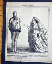 Load image into Gallery viewer, Daumier lithograph Sorry, madam , but you are really too decrepit!from ‘Actualites’