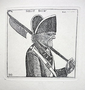 John Dhu  John Kay etching 18c