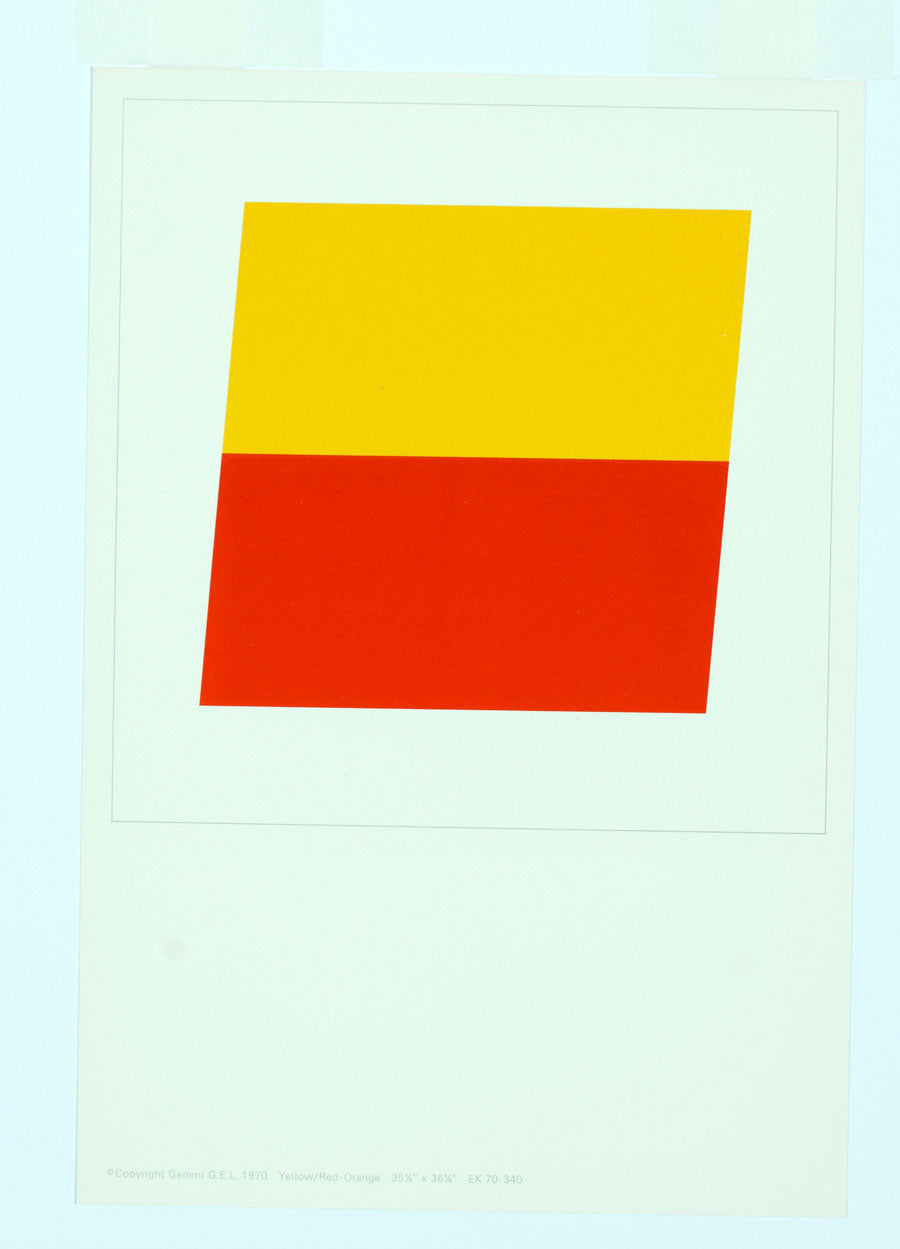 Ellsworth Kelly Yellow / Red -Orange