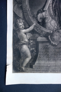 Godfrey Kneller, frontispiece to the Hampton Court Beauties, 18c mezzotint