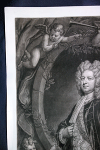 Godfrey Kneller, frontispiece to the Hampton Court Beauties, 18c mezzotint