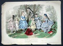 Load image into Gallery viewer, Victorian Children fashion plates from ‘La Mode Illustree’ and ‘Milliner and Dressmaker’