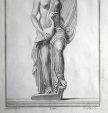 Load image into Gallery viewer, Leda and the Swan 18c engraving  Campiglia eng. by Mogelli