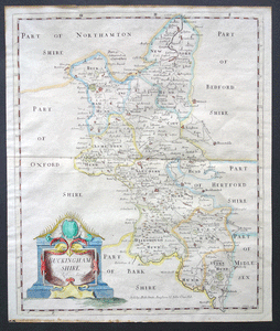 Map of Buckinghamshire Robert Morden 1722