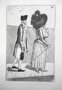 Mr. Alexander Thomson and Miss Crawford John Kay etching 18c