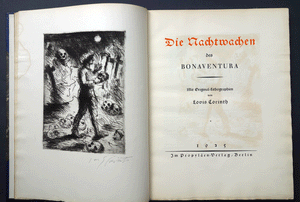 Die Nachtwachen des Bonaventura  Corinth artist book