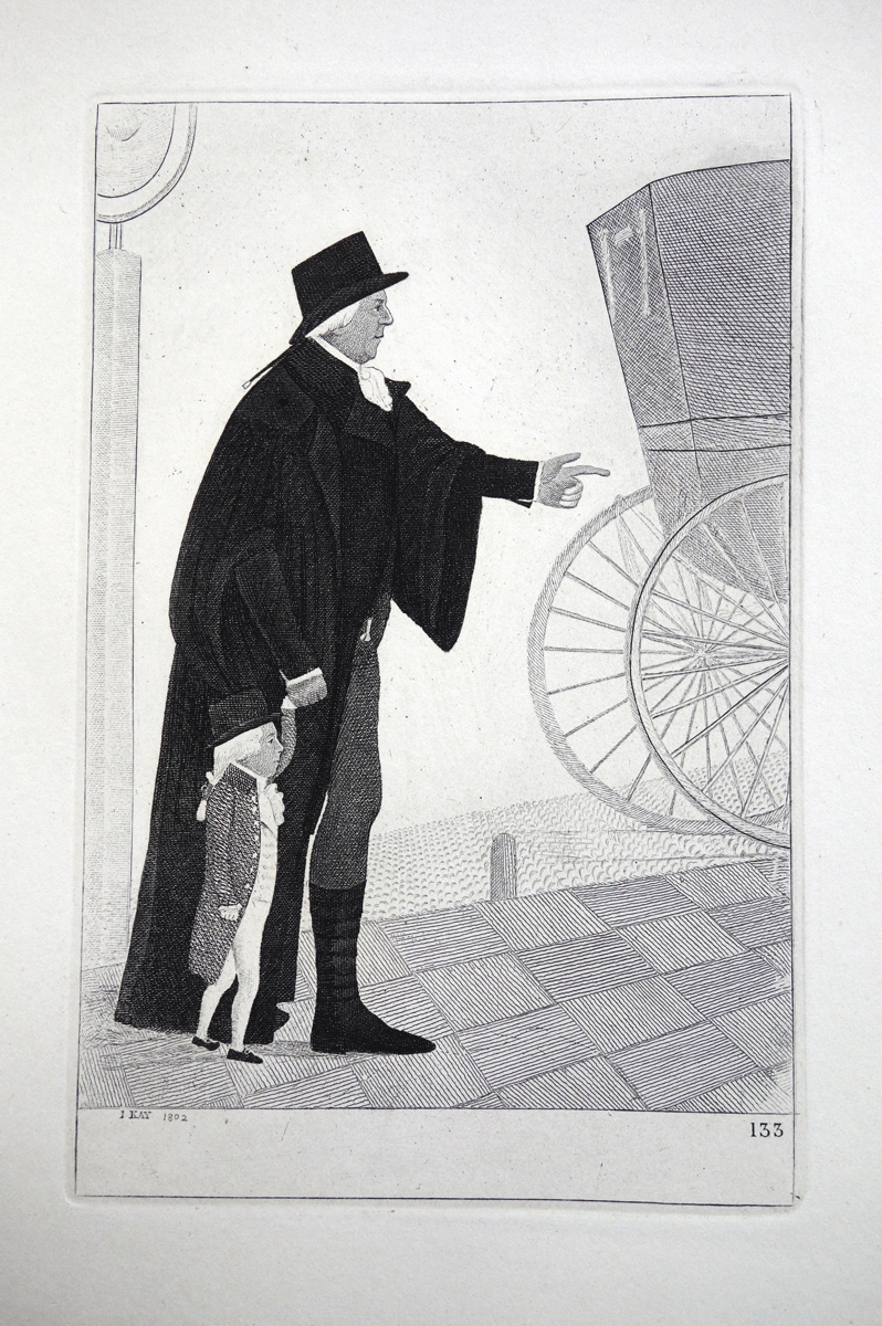 Neil Fergusson, Esq., Advocate, and The Little Polish Count  John kay etching 18c