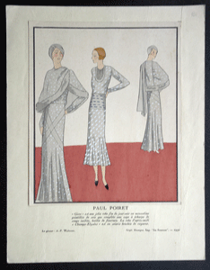 Paul Poiret fashion plate La Mode Pratique 1930