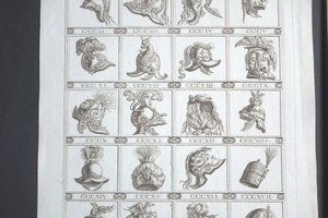 Michelangelo Pergolesi Roman helmets 18C engraving