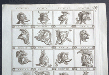 Load image into Gallery viewer, Michelangelo Pergolesi Roman helmets 18C engraving