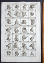 Load image into Gallery viewer, Michelangelo Pergolesi Roman helmets 18C engraving