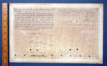 Load image into Gallery viewer, Pine Creek Railway Company share certificate , W. H.  Vanderbilt signature