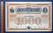Load image into Gallery viewer, Pine Creek Railway Company share certificate , W. H.  Vanderbilt signature