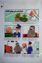 Load image into Gallery viewer, Postman Pat annual original comic Illustrations Joan Hickson &#39;Alf Plays a Trick&#39; sheets 1980s