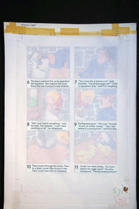 Postman Pat annual original comic Illustrations Joan Hickson 'The Missing Eggs' 2 sheets 1987