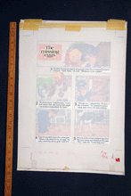 Load image into Gallery viewer, Postman Pat annual original comic Illustrations Joan Hickson &#39;The Missing Eggs&#39; 2 sheets 1987