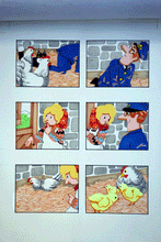 Load image into Gallery viewer, Postman Pat annual original comic Illustrations Joan Hickson &#39;The Missing Eggs&#39; 2 sheets 1987