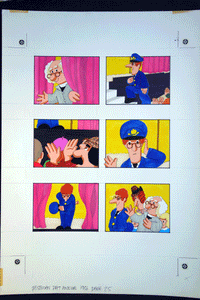 Postman Pat annual original comic Illustrations Joan Hickson 'The Talent Show' 2 sheets 1987