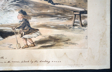 Load image into Gallery viewer, Scene at Sandbath chromolithograph John Leech Punch cartoonist