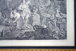 Strolling Actresses Dressing in a Barn Hogarth engraving