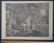 Load image into Gallery viewer, Strolling Actresses Dressing in a Barn Hogarth engraving