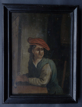 Load image into Gallery viewer, Tavern  Drinkers pair of oil paintings Dutch or English Primitive