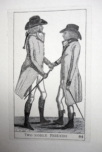 Two Noble Friends The Earl of Errol and The Right Honourable Lord Haddo John Kay etching 18c