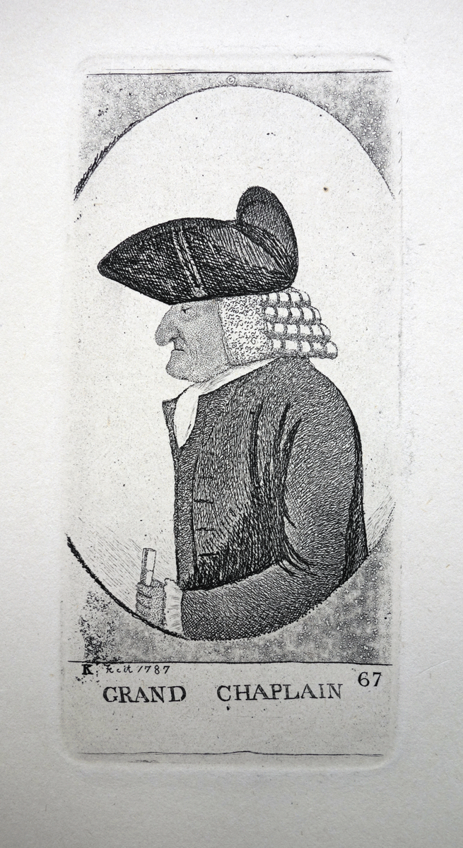 The Rev. John McLure, Chaplain to the Grand Lodge John Kay etching