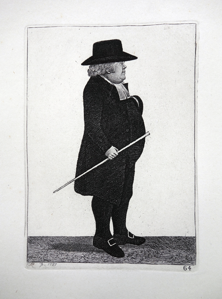 The Rev. Joseph Robertson Macgregor, First Minister of the Edinburgh Gaelic Chapel John Kay etching 18c